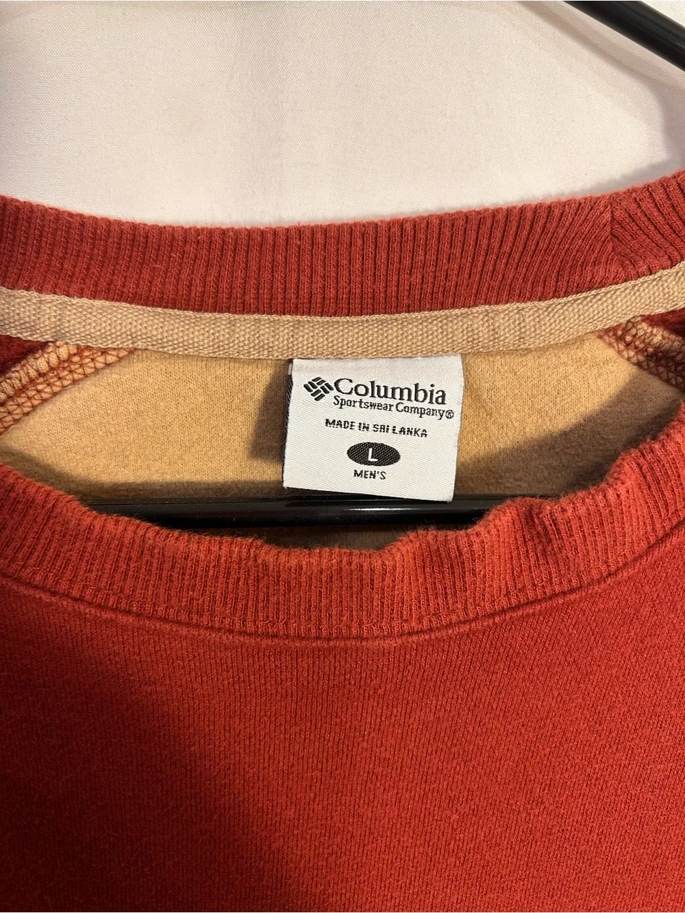 Columbia Men's Rust-Red Crewneck Pullover